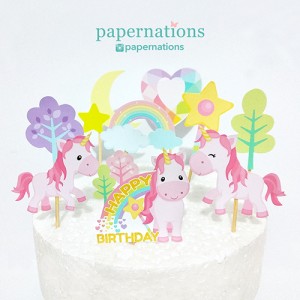 Dreamy Unicorn Cupcake Toppers